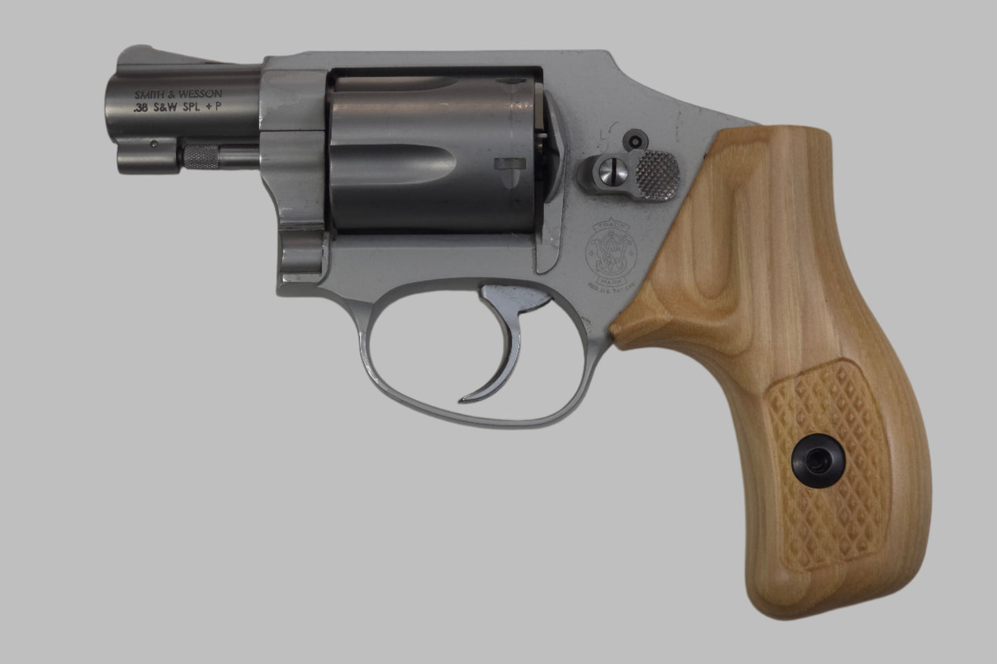 C² EDC Grip - S&W J-Frame (Round Butt) - Hardwood