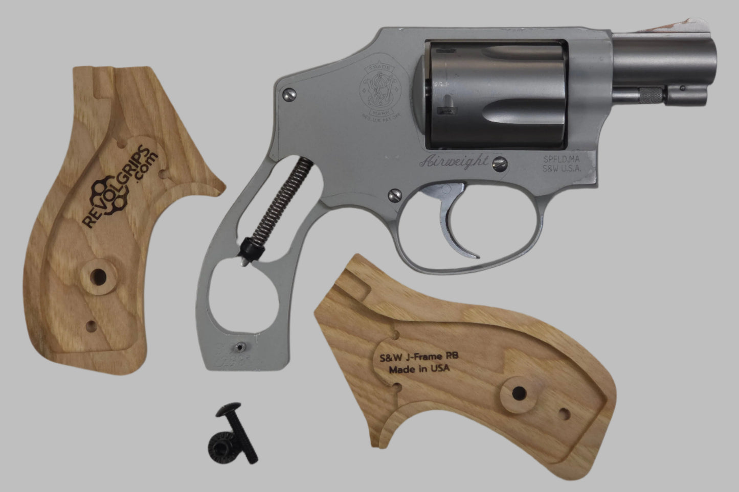 C² EDC Grip - S&W J-Frame (Round Butt) - Hardwood