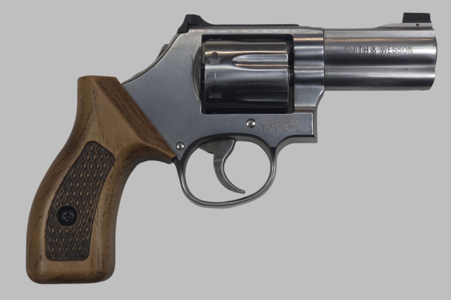 C² EDC Grip - S&W K/L-Frame (Round Butt) - Hardwood