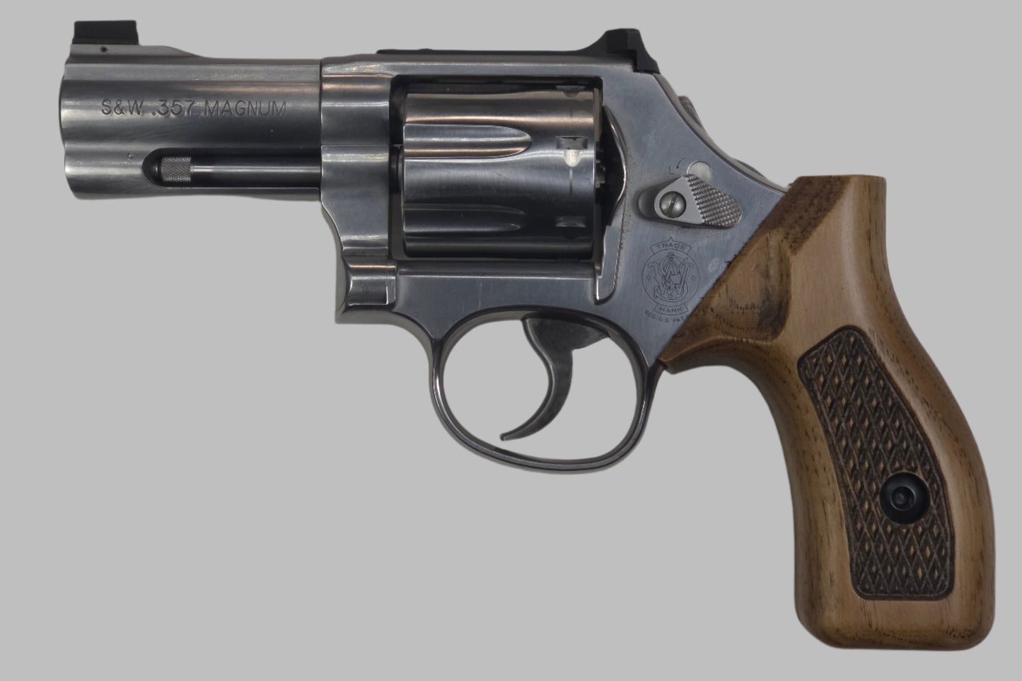 C² EDC Grip - S&W K/L-Frame (Round Butt) - Hardwood