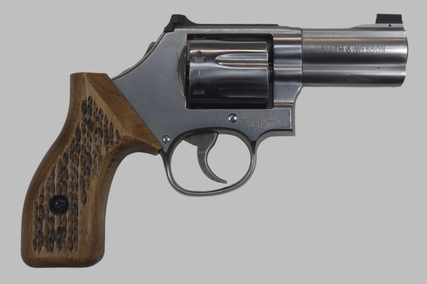 C² EDC Grip - S&W K/L-Frame (Round Butt) - Hardwood