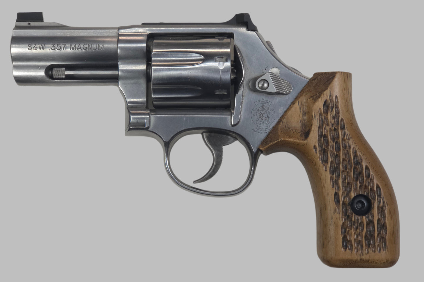 C² EDC Grip - S&W K/L-Frame (Round Butt) - Hardwood