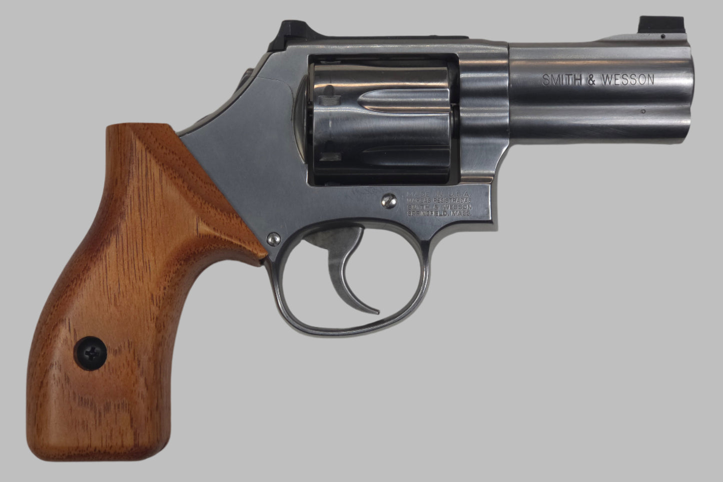 C² EDC Grip - S&W K/L-Frame (Round Butt) - Hardwood