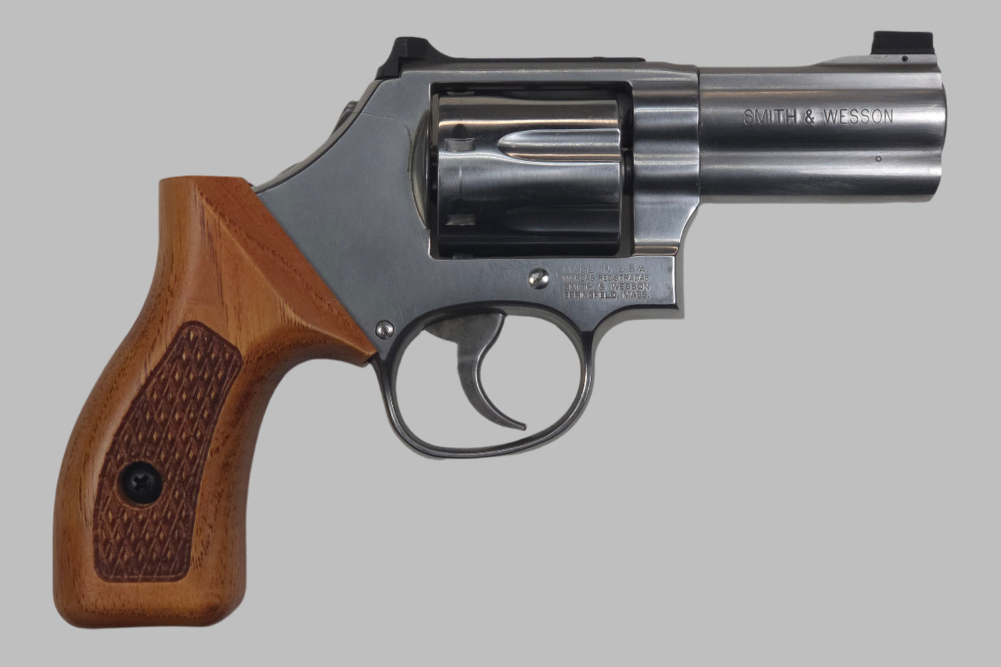 C² EDC Grip - S&W K/L-Frame (Round Butt) - Hardwood