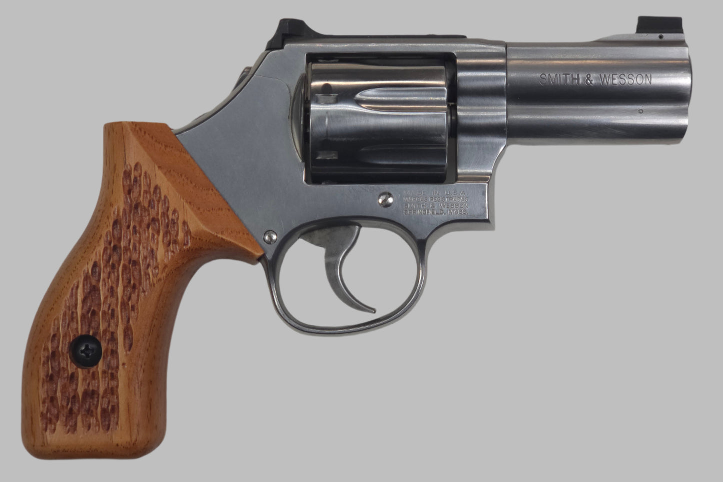 C² EDC Grip - S&W K/L-Frame (Round Butt) - Hardwood