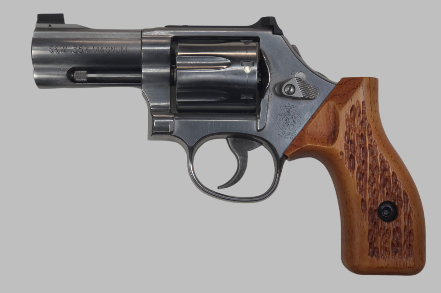 C² EDC Grip - S&W K/L-Frame (Round Butt) - Hardwood
