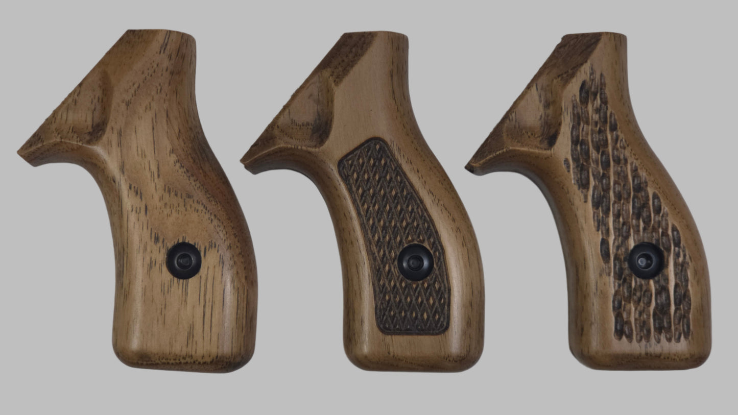 C² EDC Grip - S&W K/L-Frame (Round Butt) - Hardwood