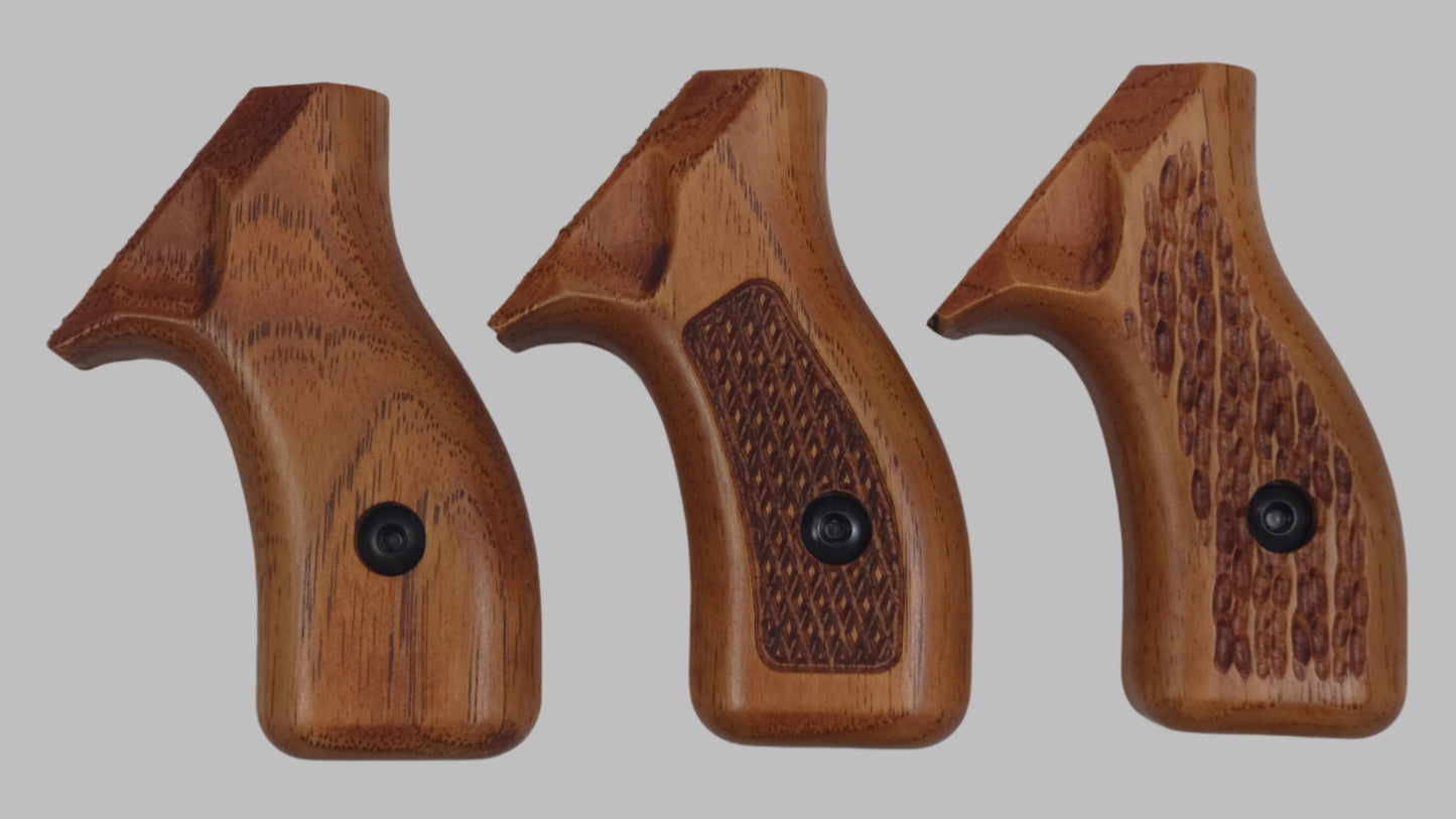 C² EDC Grip - S&W K/L-Frame (Round Butt) - Hardwood