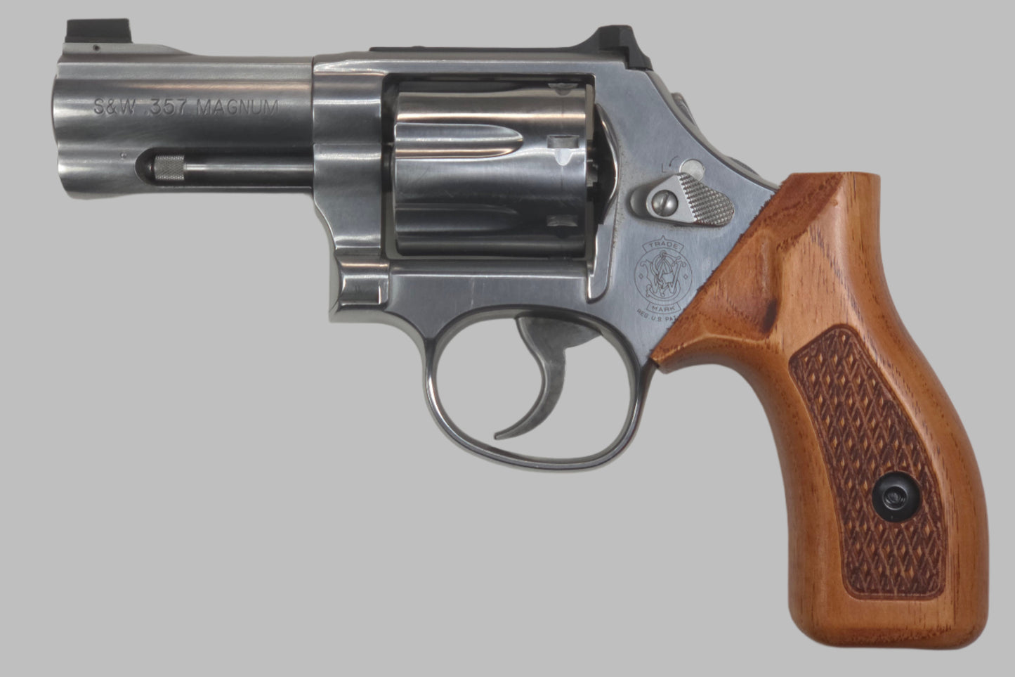 C² EDC Grip - S&W K/L-Frame (Round Butt) - Hardwood