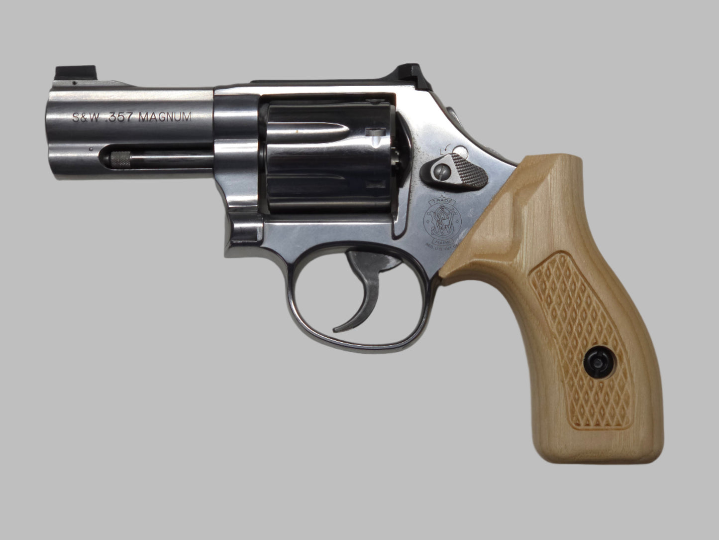 C² EDC Grip - S&W K/L-Frame (Round Butt) - Hardwood