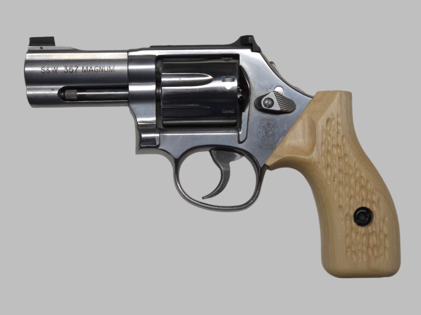 C² EDC Grip - S&W K/L-Frame (Round Butt) - Hardwood