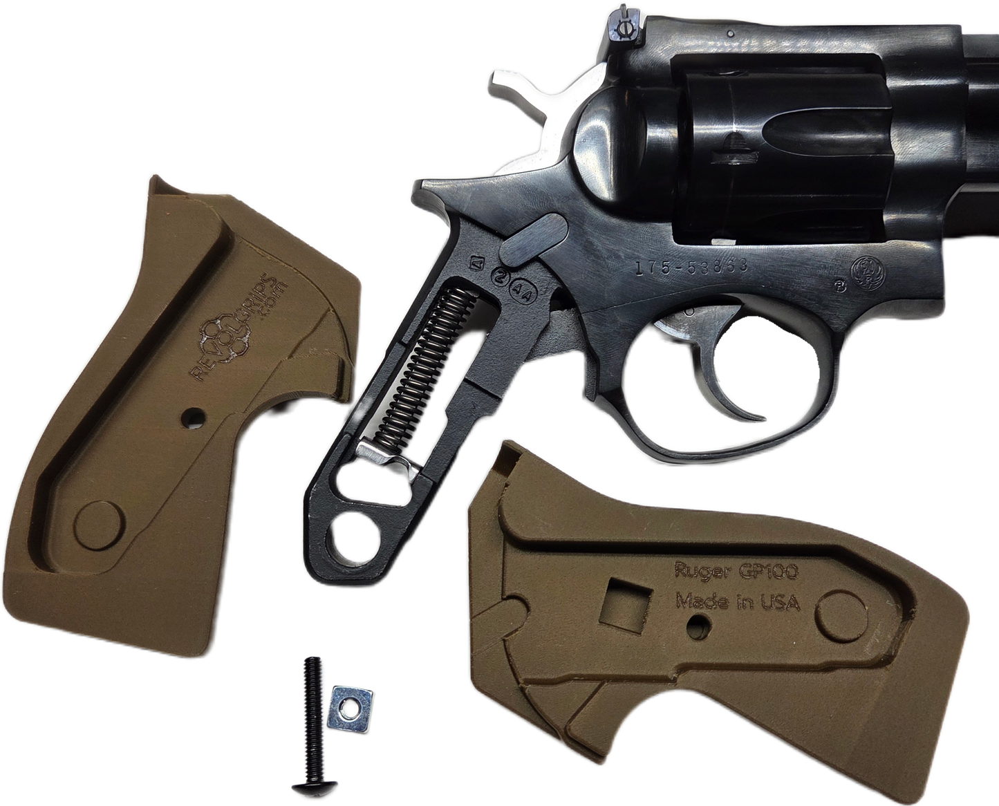 C² EDC Grip - Ruger GP100 - Polymer