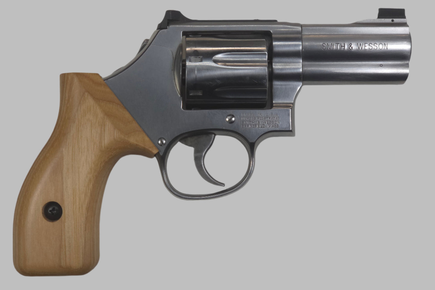 C² EDC Grip - S&W K/L-Frame (Round Butt) - Hardwood