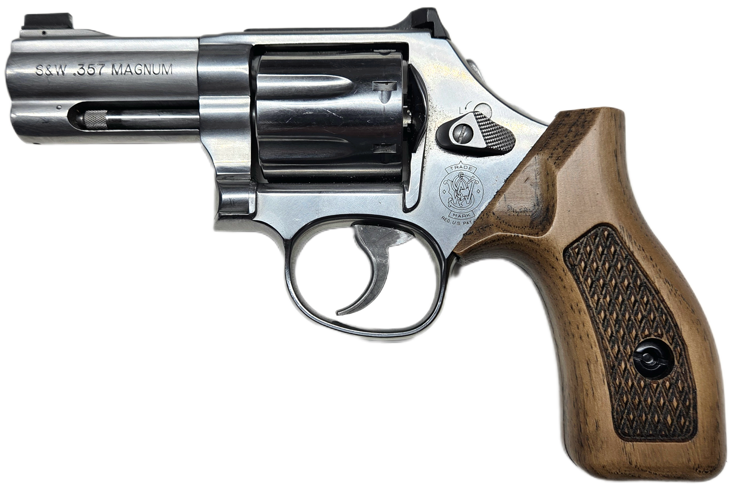 C² EDC Grip - S&W K/L-Frame (Round Butt) - Hardwood