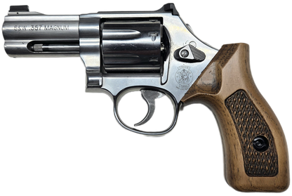 C² EDC Grip - S&W K/L-Frame (Round Butt) - Hardwood