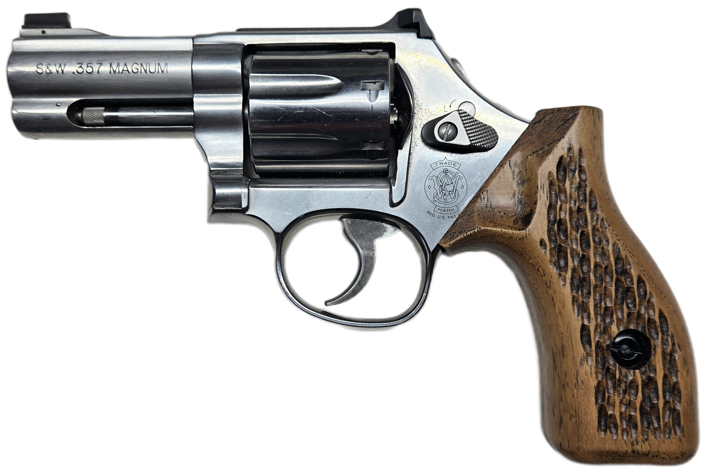 C² EDC Grip - S&W K/L-Frame (Round Butt) - Hardwood