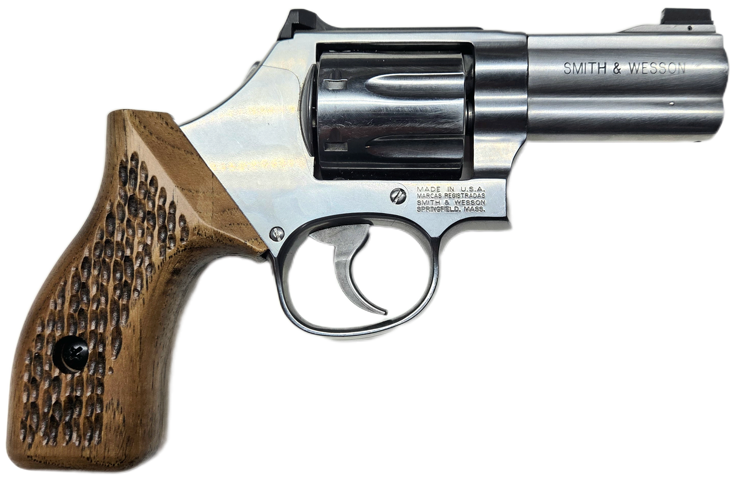 C² EDC Grip - S&W K/L-Frame (Round Butt) - Hardwood