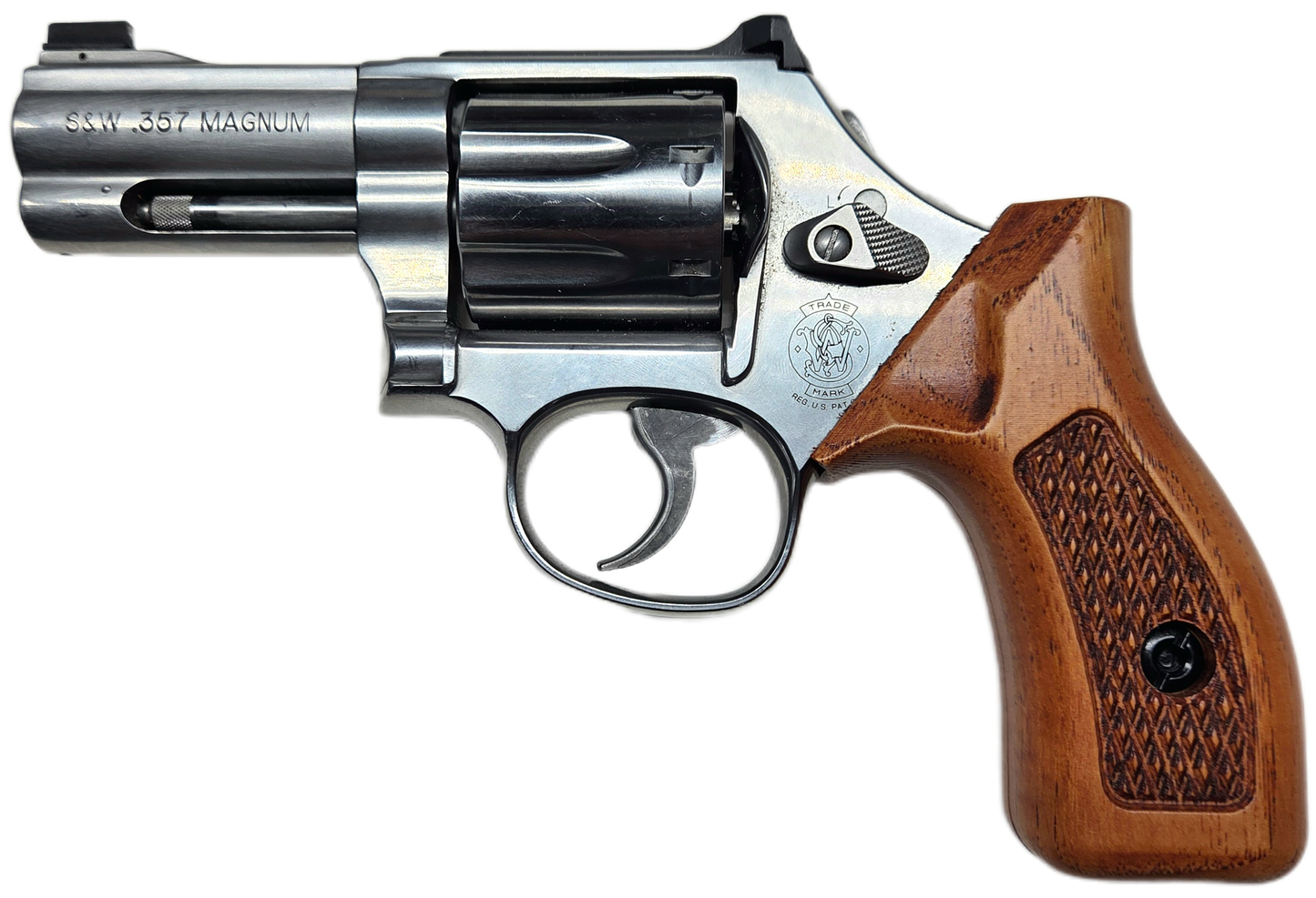 C² EDC Grip - S&W K/L-Frame (Round Butt) - Hardwood