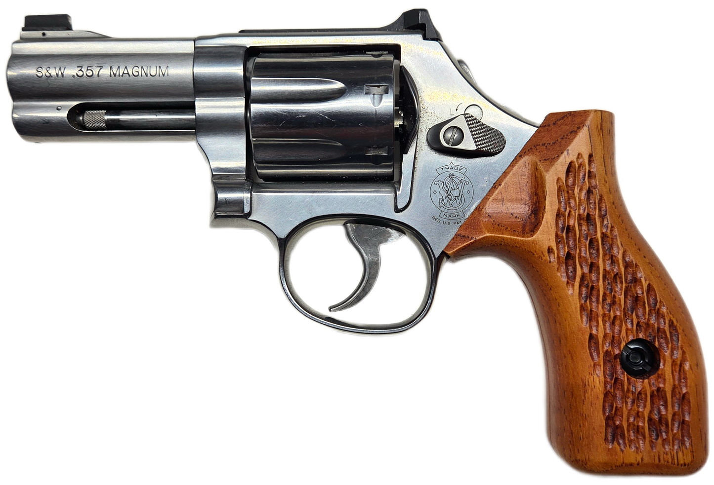 C² EDC Grip - S&W K/L-Frame (Round Butt) - Hardwood