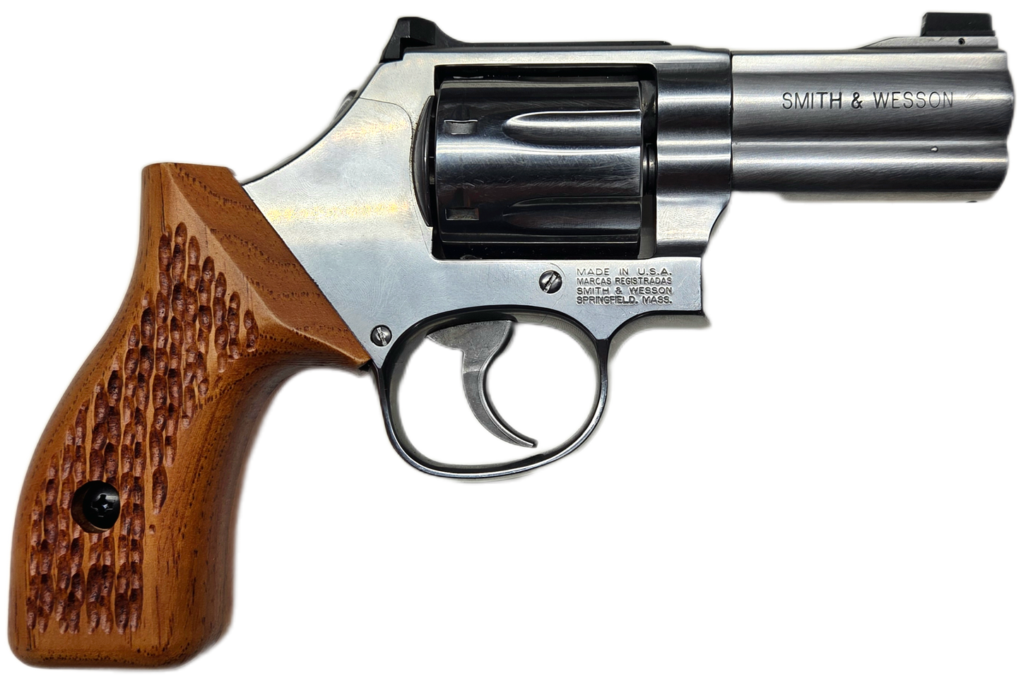 C² EDC Grip - S&W K/L-Frame (Round Butt) - Hardwood