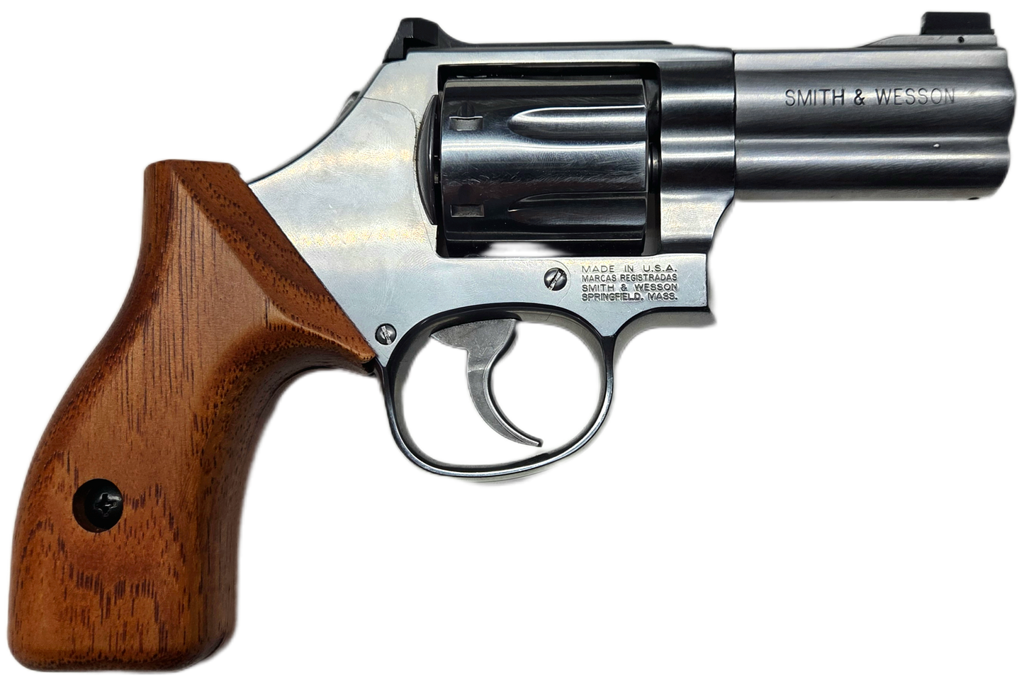 C² EDC Grip - S&W K/L-Frame (Round Butt) - Hardwood