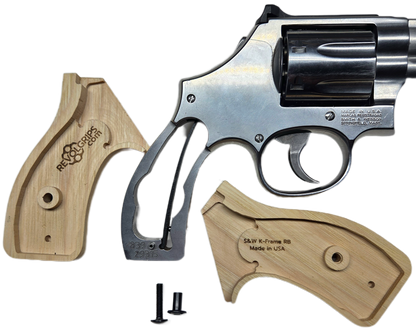 C² EDC Grip - S&W K/L-Frame (Round Butt) - Hardwood