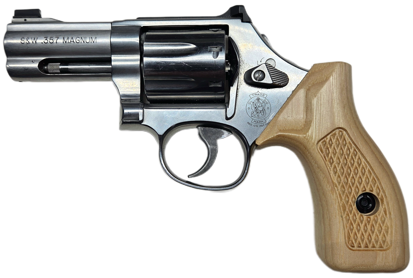 C² EDC Grip - S&W K/L-Frame (Round Butt) - Hardwood