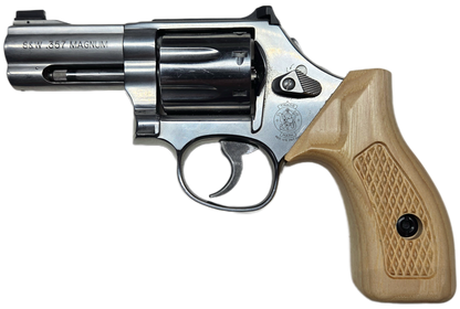 C² EDC Grip - S&W K/L-Frame (Round Butt) - Hardwood