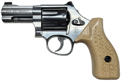 C² EDC Grip - S&W K/L-Frame (Round Butt) - Hardwood