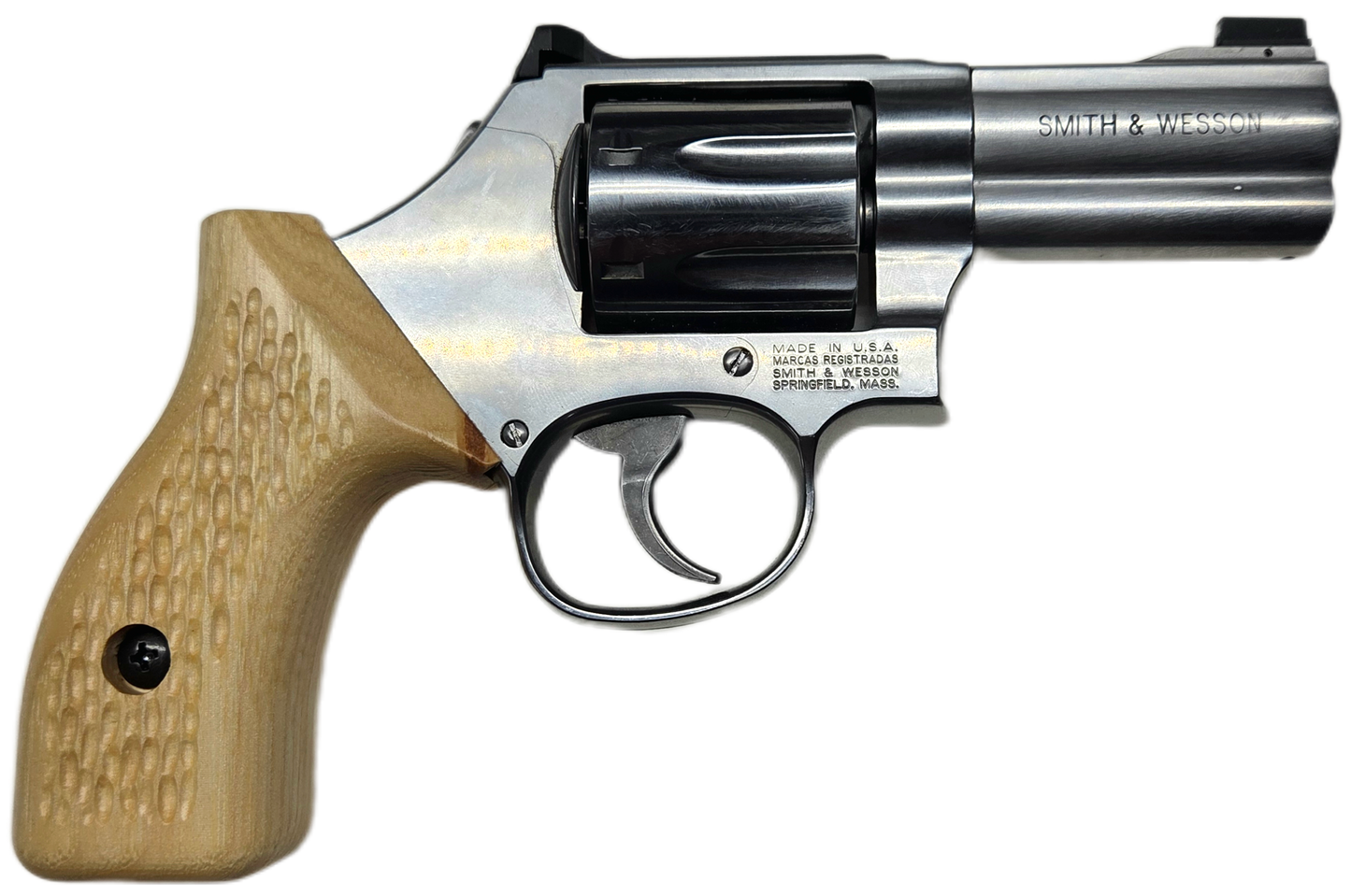 C² EDC Grip - S&W K/L-Frame (Round Butt) - Hardwood