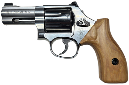 C² EDC Grip - S&W K/L-Frame (Round Butt) - Hardwood