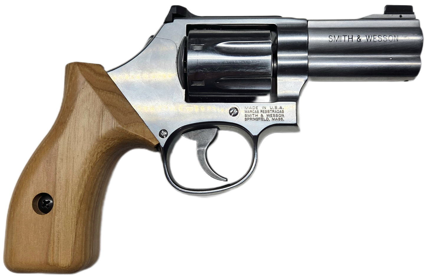 C² EDC Grip - S&W K/L-Frame (Round Butt) - Hardwood