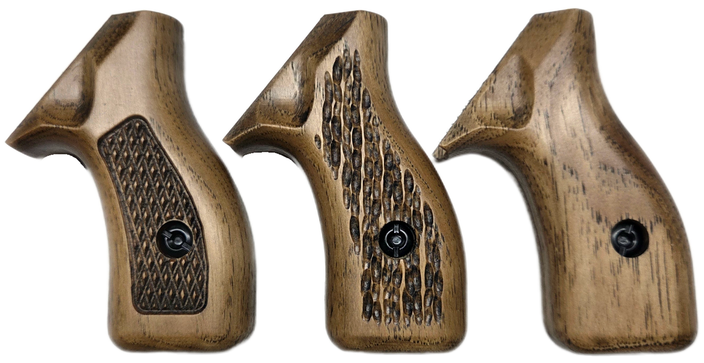 C² EDC Grip - S&W K/L-Frame (Round Butt) - Hardwood